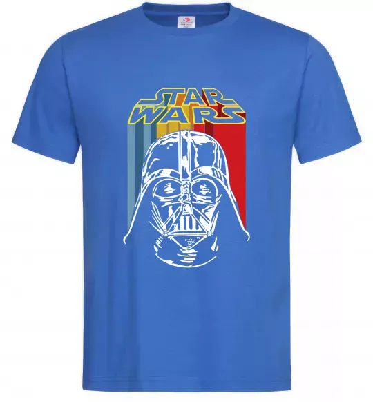 Чоловіча футболка Retro Star Wars Яскраво-синій фото