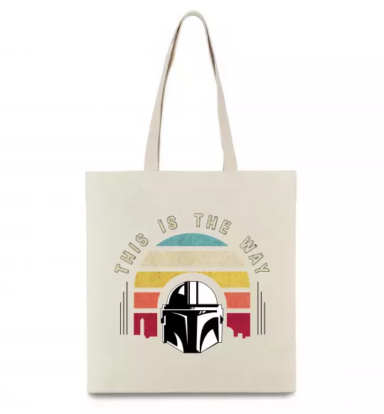 Эко-сумка This is the way Бежевый фото