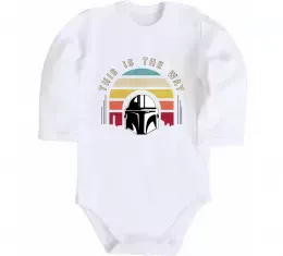 Детский боди This is the way Белый фото