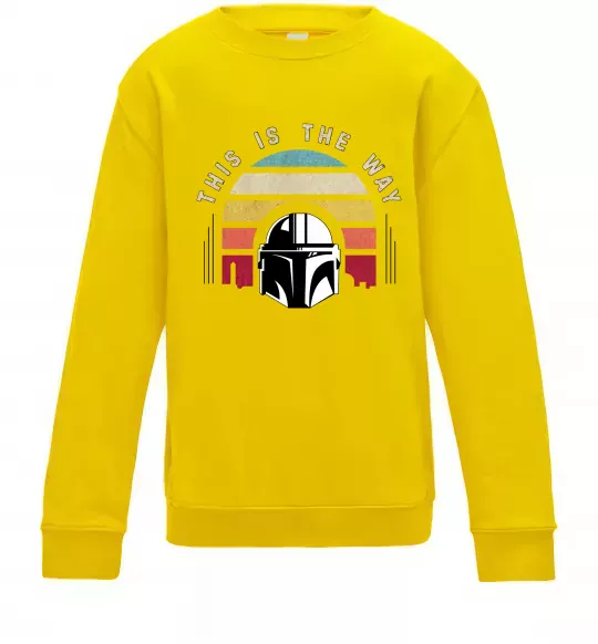 Детский Свитшот This is the way Солнечно желтый фото