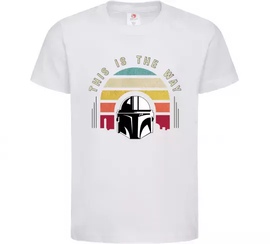 Дитяча футболка This is the way Білий фото