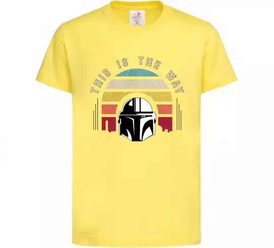 Дитяча футболка This is the way Лимонний фото