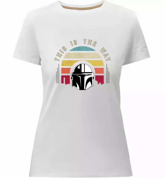 Женская премиум футболка This is the way Белый фото