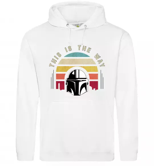 Мужская толстовка (худи) This is the way Белый фото