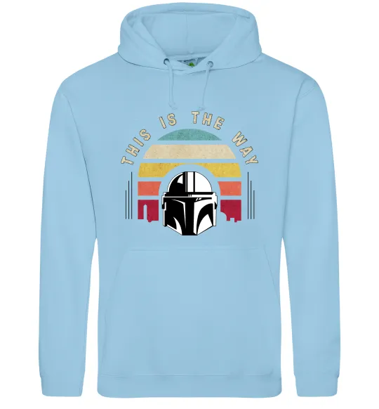 Чоловіча толстовка (худі) This is the way Блакитний фото