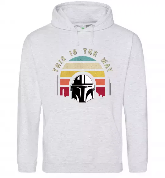 Женская толстовка (худи) This is the way Серый меланж фото