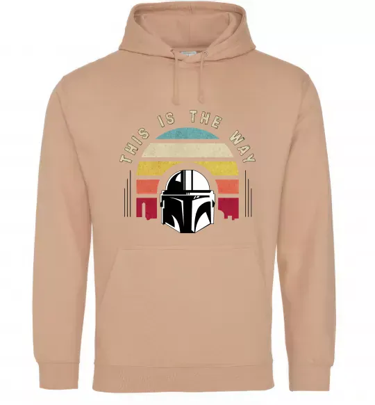 Женская толстовка (худи) This is the way Песочный фото