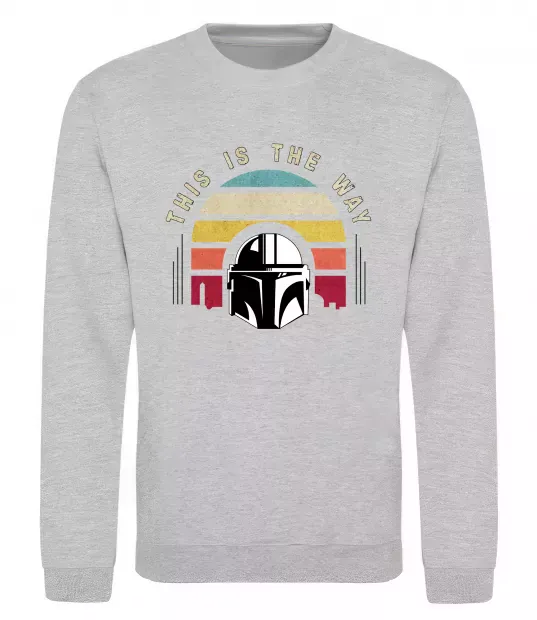 Світшот This is the way Сірий меланж фото