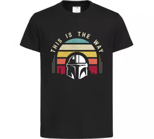 Дитяча футболка This is the way Чорний фото