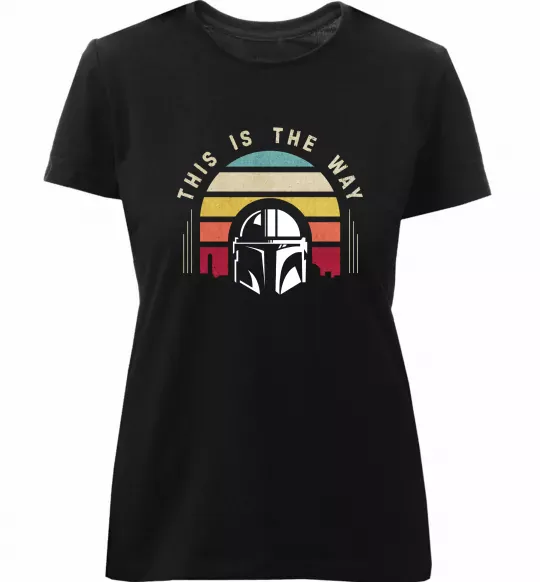 Женская премиум футболка This is the way Черный фото