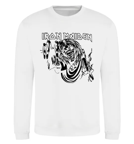 Світшот Iron Maiden малюнок Білий фото