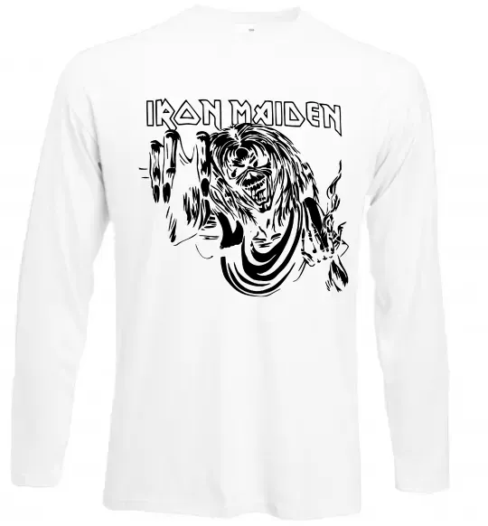 Лонгслив Iron Maiden малюнок Белый фото