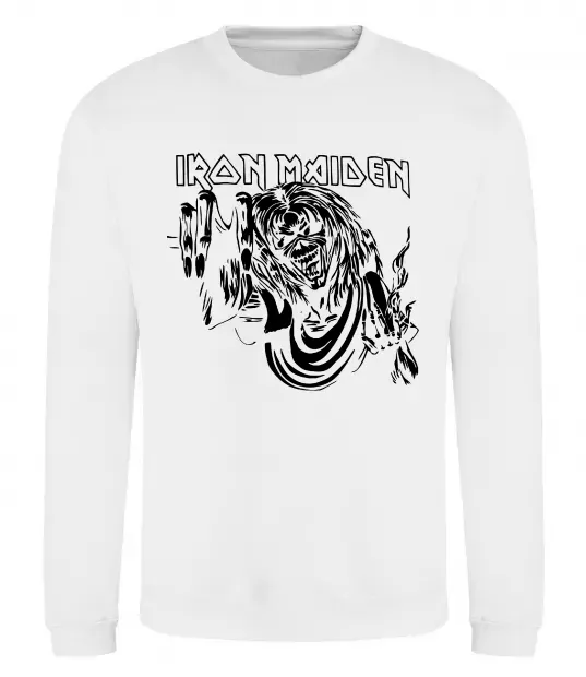 Світшот Iron Maiden малюнок Білий фото