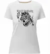 Женская премиум футболка Iron Maiden малюнок Белый фото