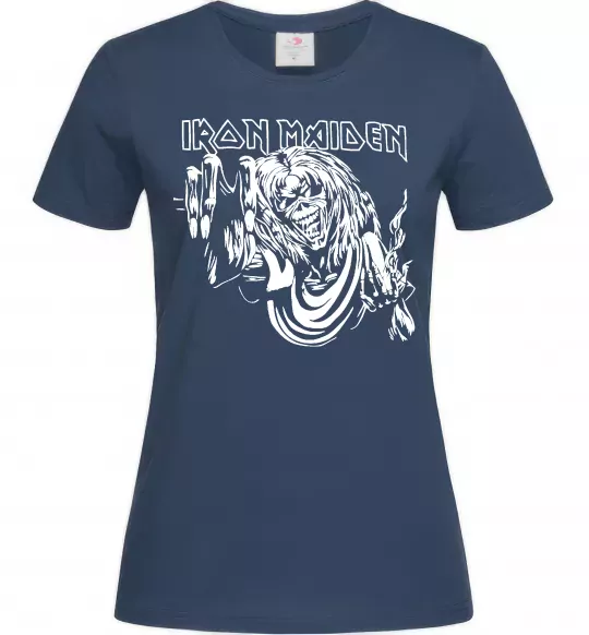 Женская футболка Iron Maiden малюнок Темно-синий фото