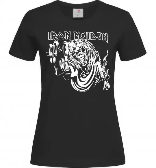 Женская футболка Iron Maiden малюнок Черный фото