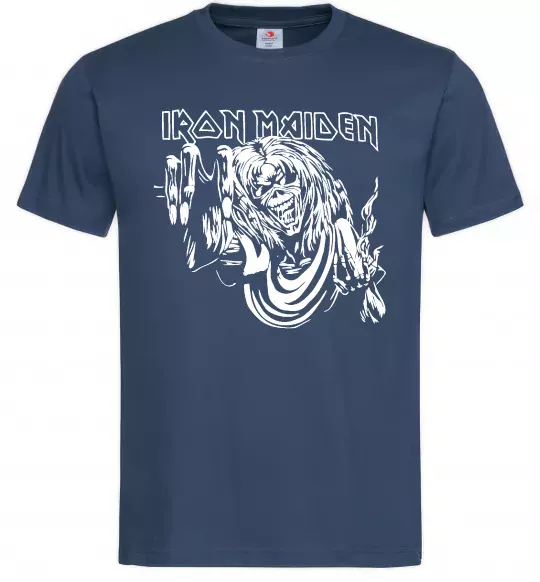Мужская футболка Iron Maiden малюнок Темно-синий фото