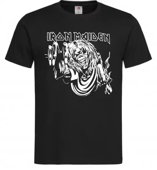 Мужская футболка Iron Maiden малюнок Черный фото