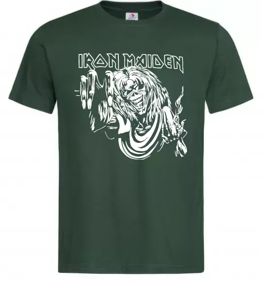 Мужская футболка Iron Maiden малюнок Темно-зеленый фото