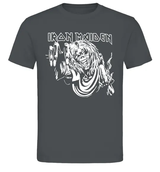 Мужская футболка Iron Maiden малюнок Графит фото