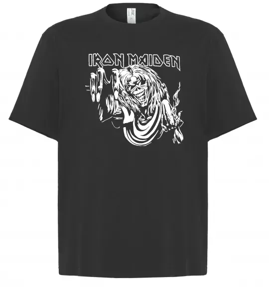 Футболка Оверсайз Iron Maiden малюнок Черный фото