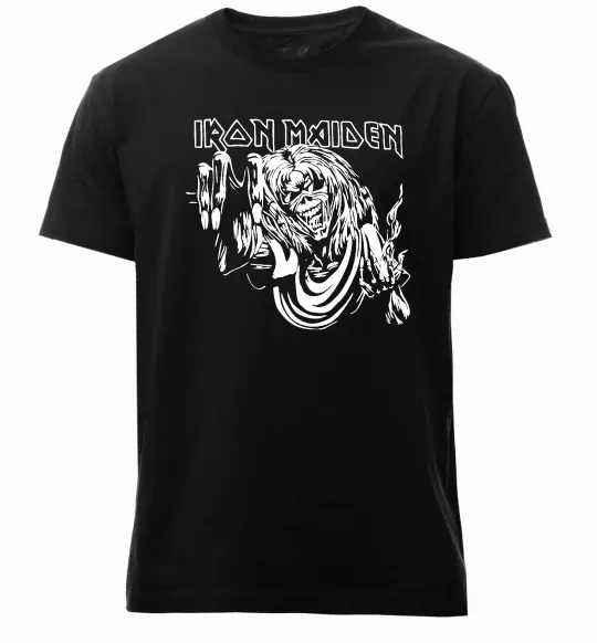 Чоловіча преміум футболка Iron Maiden малюнок Чорний фото