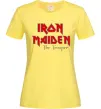 Женская футболка Iron Maiden The trooper Лимонный фото