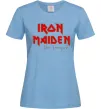 Женская футболка Iron Maiden The trooper Голубой фото