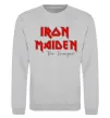 Свитшот Iron Maiden The trooper Серый меланж фото