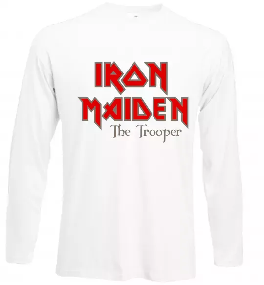 Лонгслив Iron Maiden The trooper Белый фото