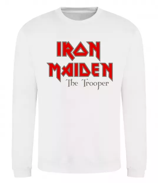 Свитшот Iron Maiden The trooper Белый фото