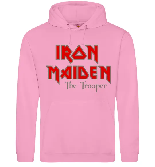 Женская толстовка (худи) Iron Maiden The trooper Розовый фото
