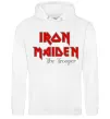 Жіноча толстовка (худі) Iron Maiden The trooper Білий фото