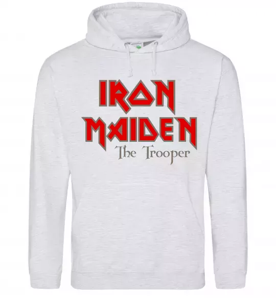 Жіноча толстовка (худі) Iron Maiden The trooper Сірий меланж фото