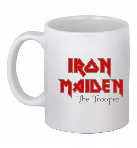 Чашка керамическая Iron Maiden The trooper Белый фото