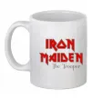 Чашка керамическая Iron Maiden The trooper Белый фото