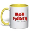 Чашка с цветной ручкой Iron Maiden The trooper Солнечно желтый фото