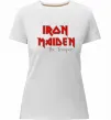Женская премиум футболка Iron Maiden The trooper Белый фото