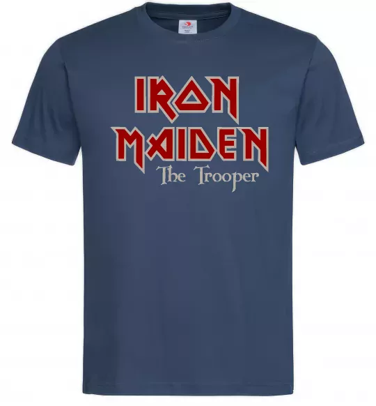 Мужская футболка Iron Maiden The trooper Темно-синий фото