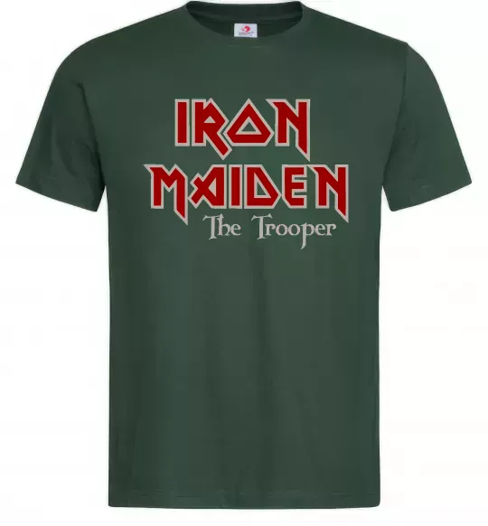 Мужская футболка Iron Maiden The trooper Темно-зеленый фото