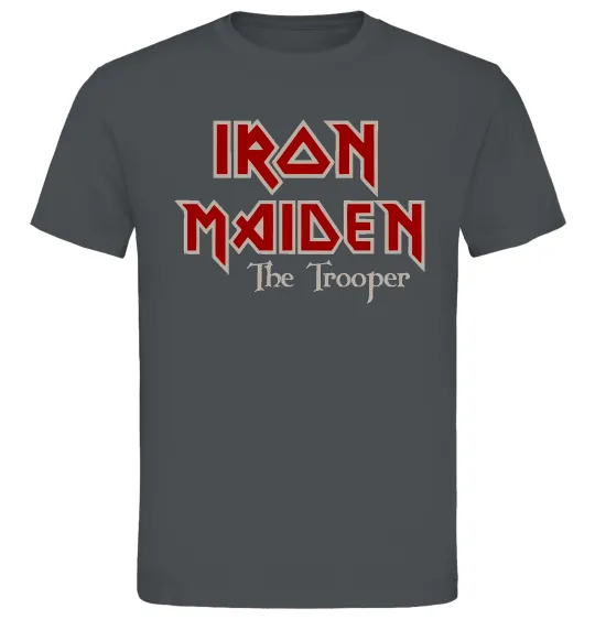 Мужская футболка Iron Maiden The trooper Графит фото