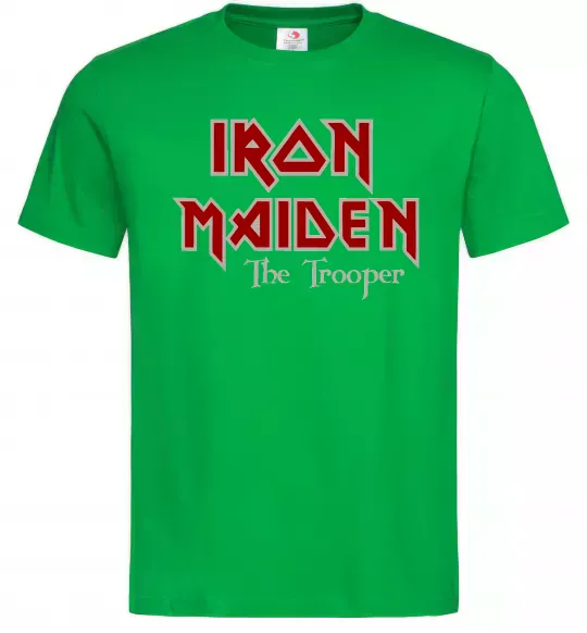 Мужская футболка Iron Maiden The trooper Зеленый фото