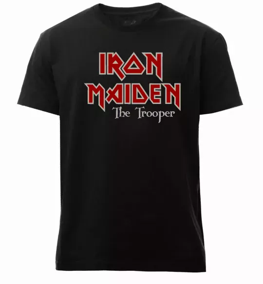 Мужская премиум футболка Iron Maiden The trooper Черный фото