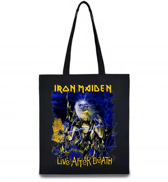 Эко-сумка Live after death Iron Maiden Черный фото