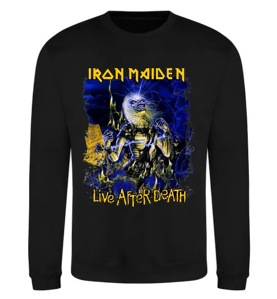 Світшот Live after death Iron Maiden Чорний фото