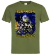 Мужская футболка Live after death Iron Maiden Оливковый фото