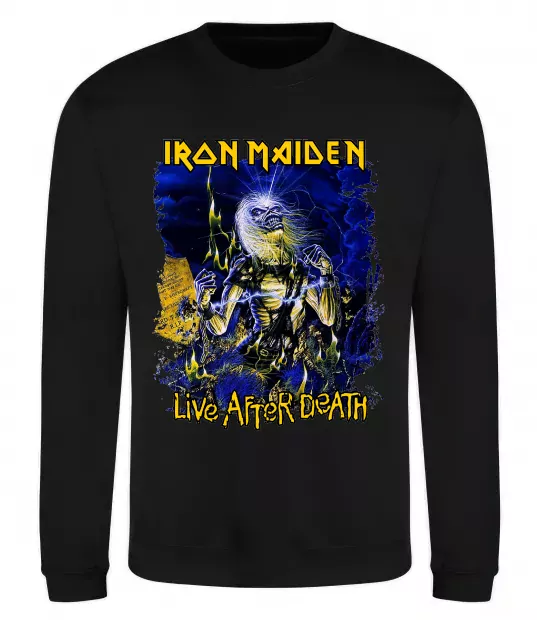 Свитшот Live after death Iron Maiden Черный фото