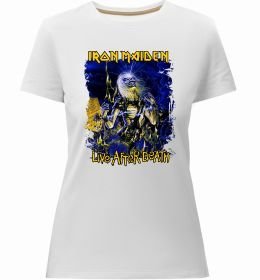 Женская премиум футболка Live after death Iron Maiden
