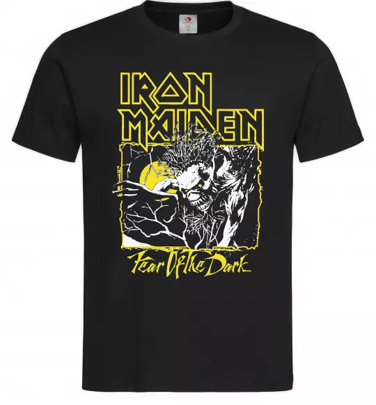 Мужская футболка Fear of the dark Iron Maiden Черный фото