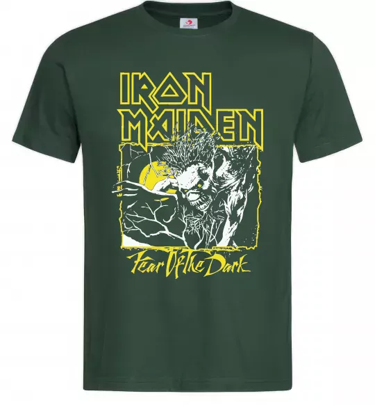 Мужская футболка Fear of the dark Iron Maiden Темно-зеленый фото
